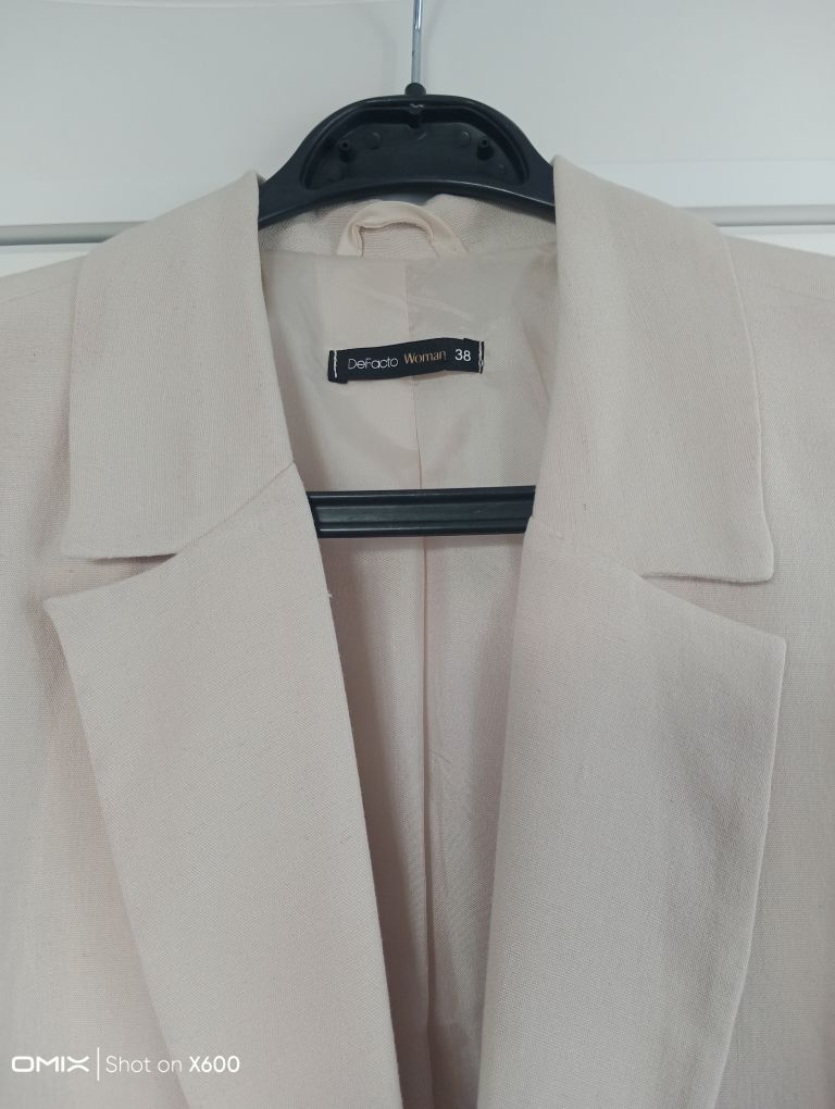Krem Blazer Ceket — görsel 2/3