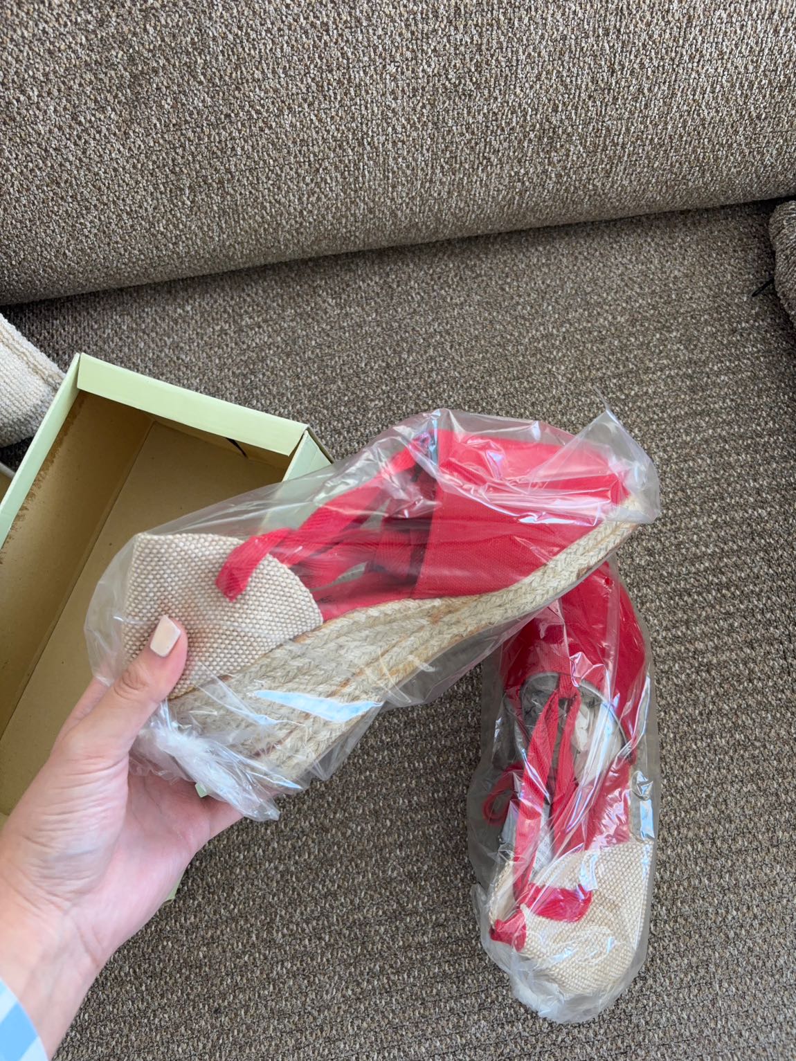 Kırmızı Espadril Sandalet — görsel 2/4