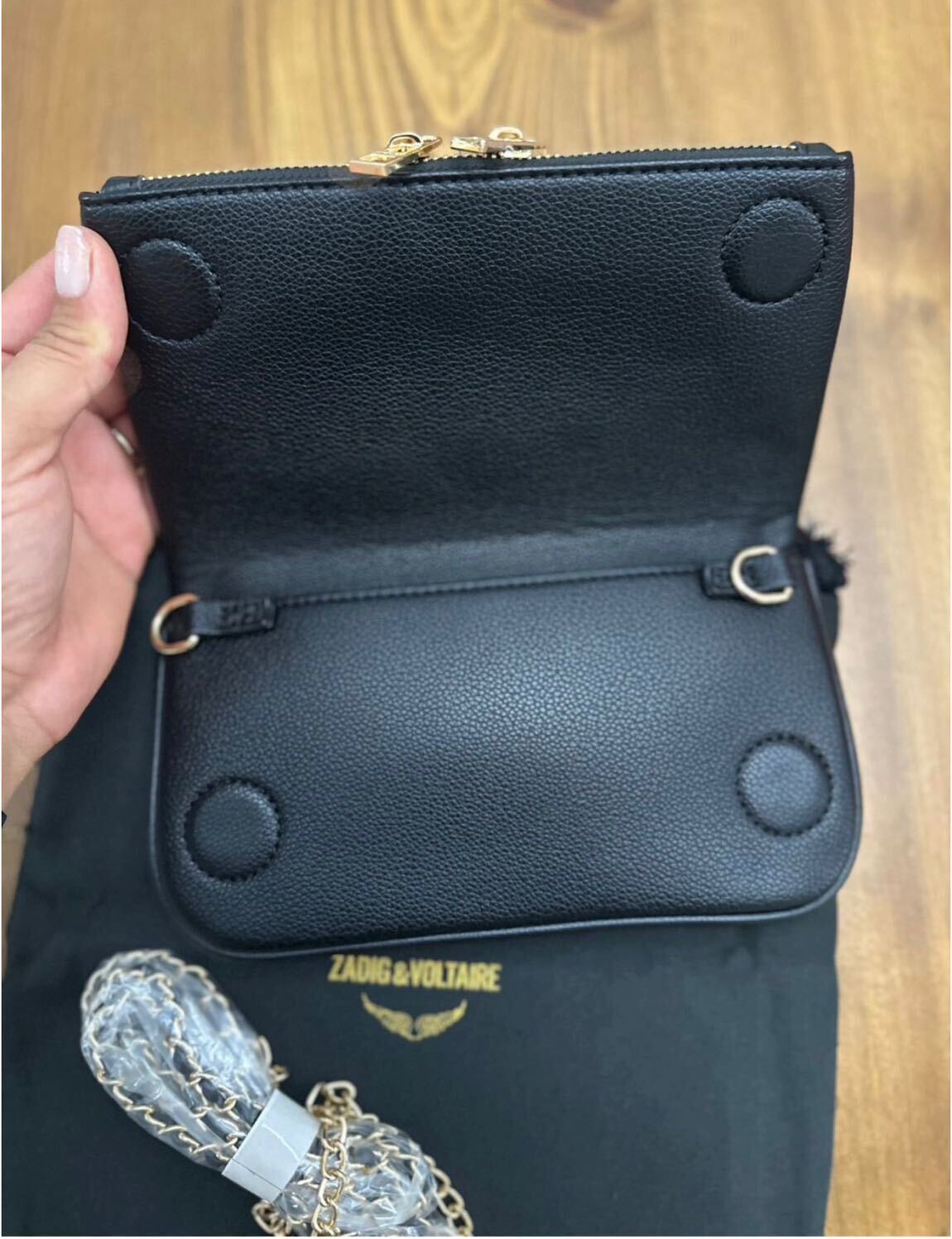 Mini boy siyah gold — görsel 4/6
