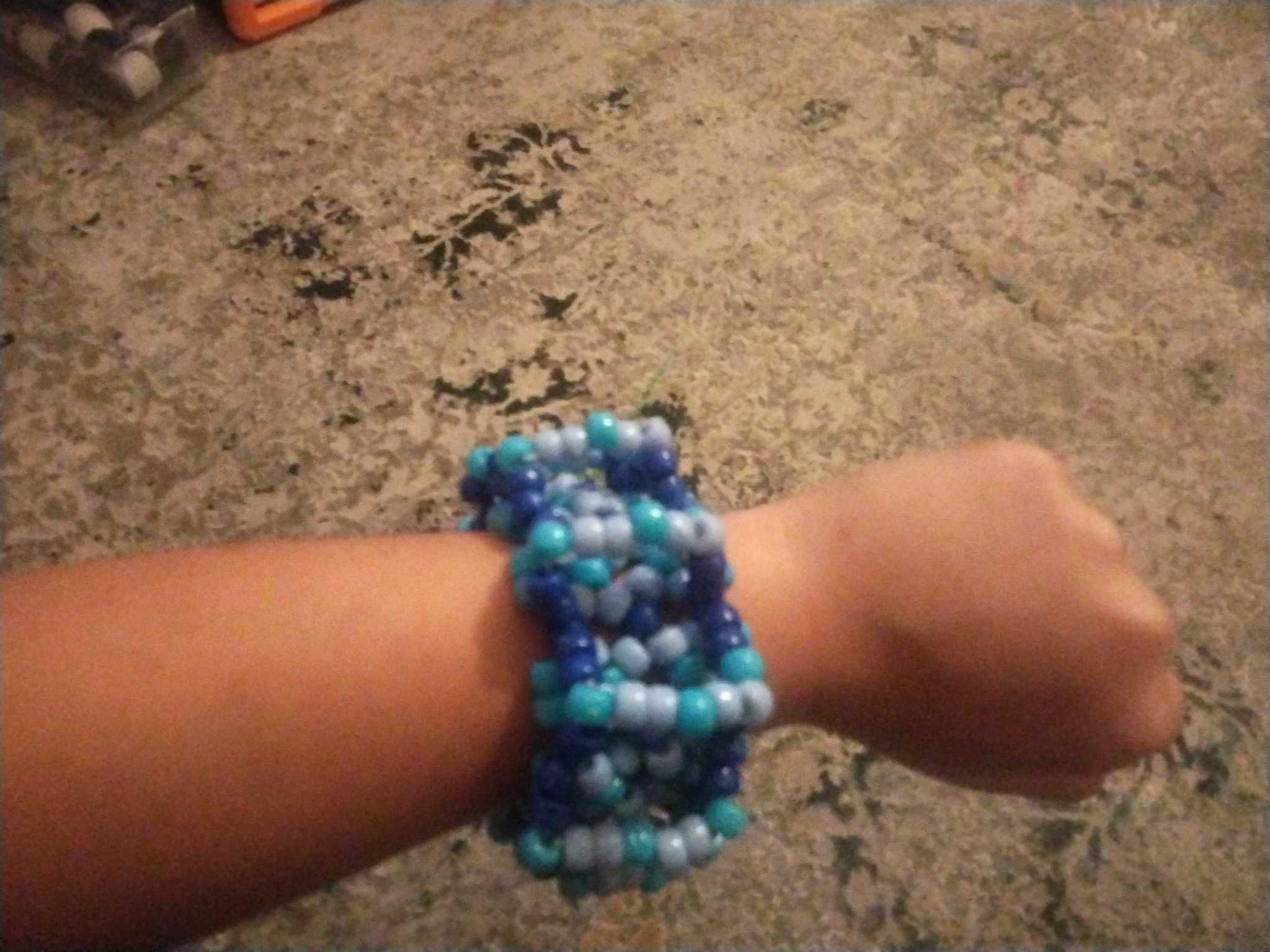 kandi mavi cuff 🦋🐬 — görsel 3/5