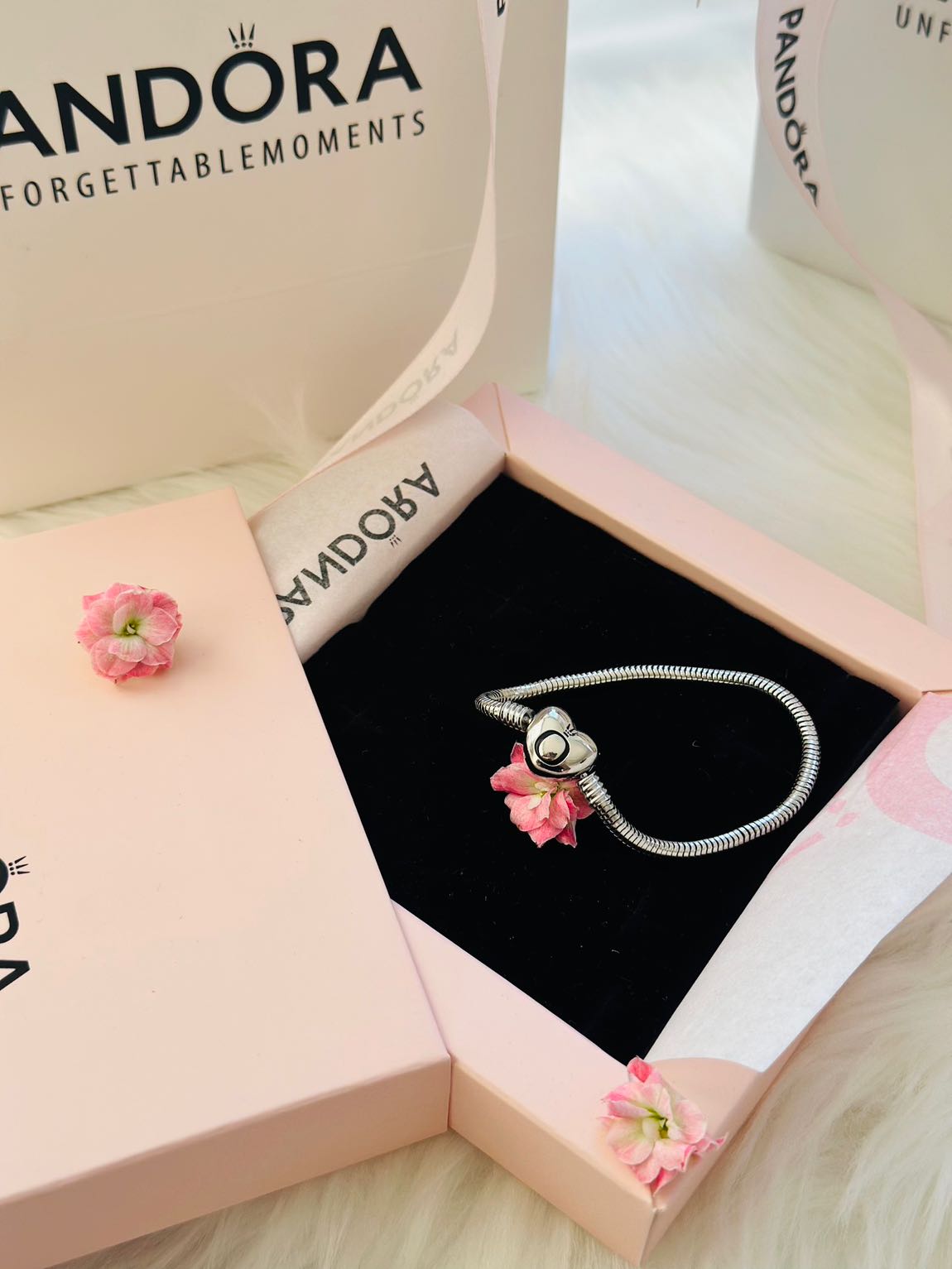 Pandora Moments Kalp Klipsli Bileklik — görsel 3/6