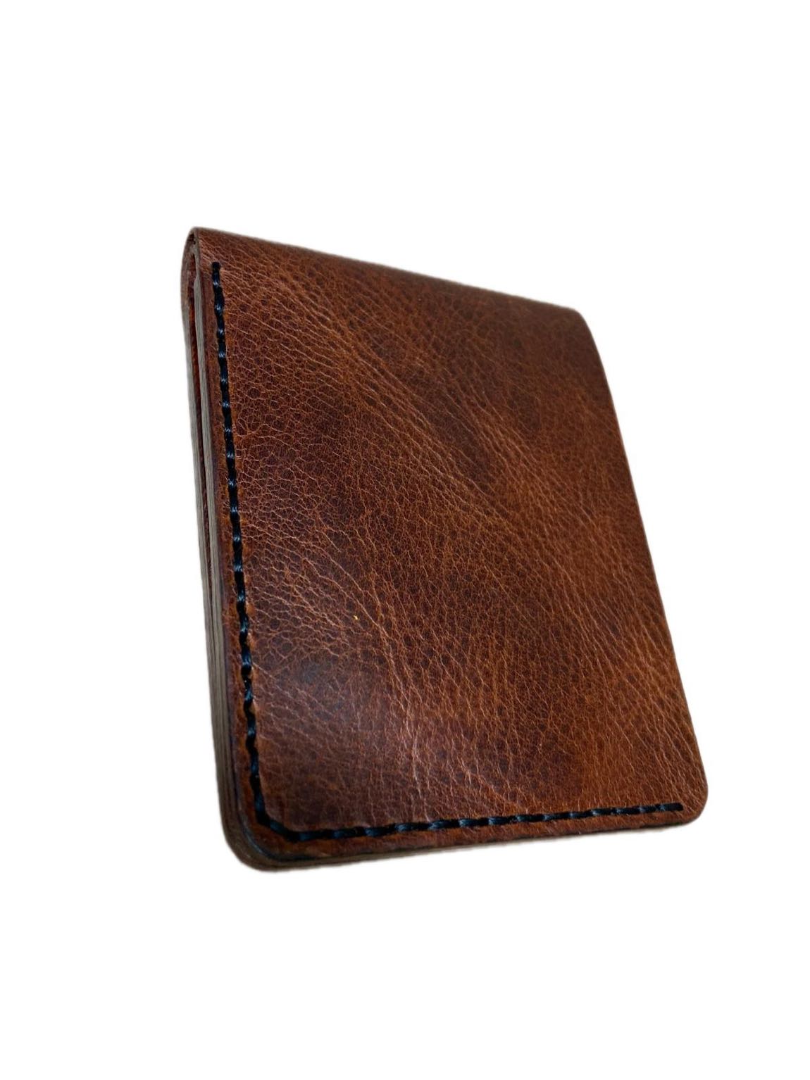 El yapımı bifold Deri Cüzdan — görsel 3/5