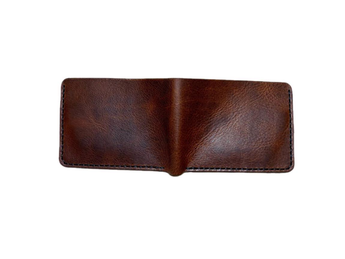 El yapımı bifold Deri Cüzdan — görsel 5/5