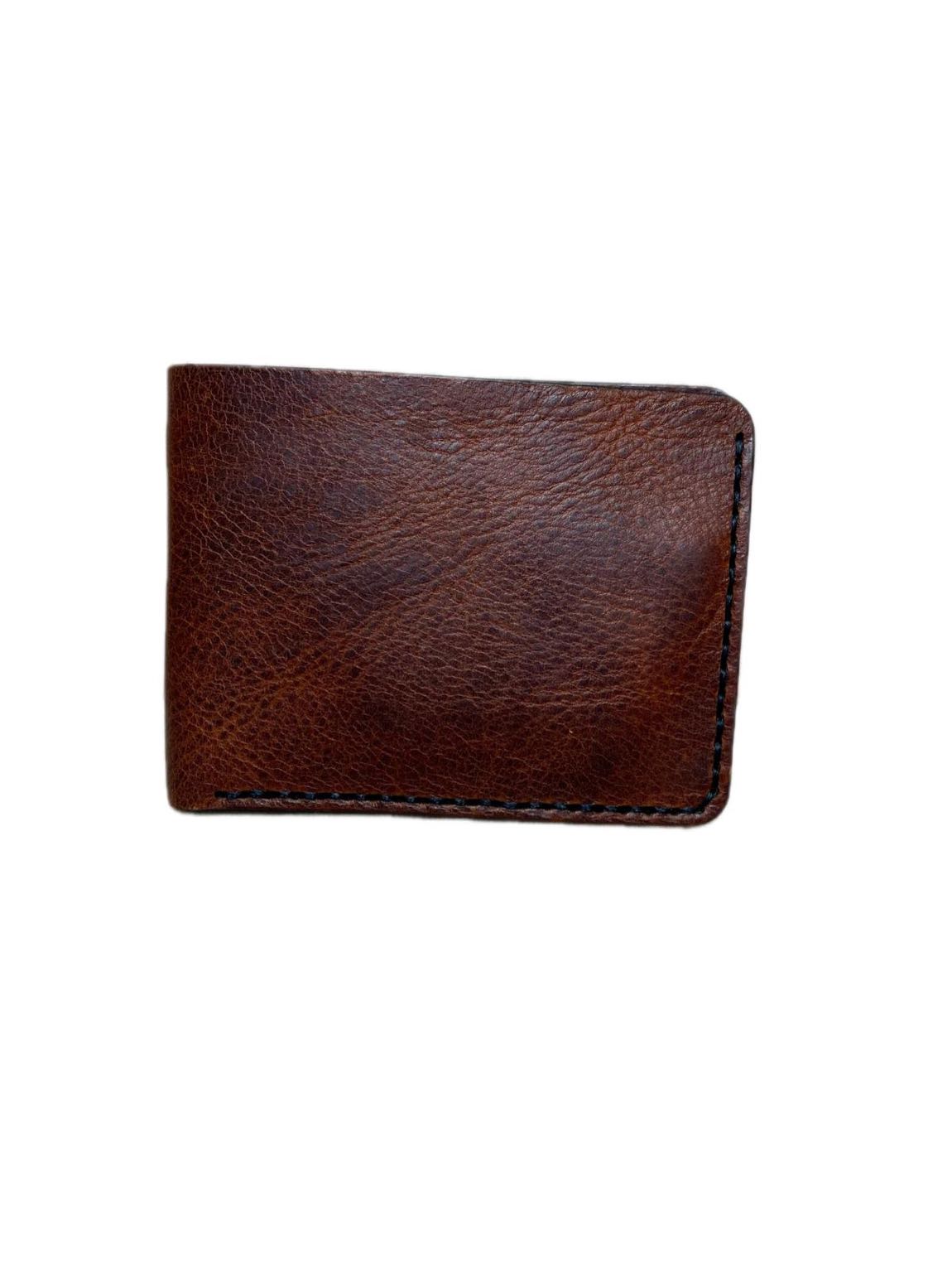 El yapımı bifold Deri Cüzdan — görsel 4/5