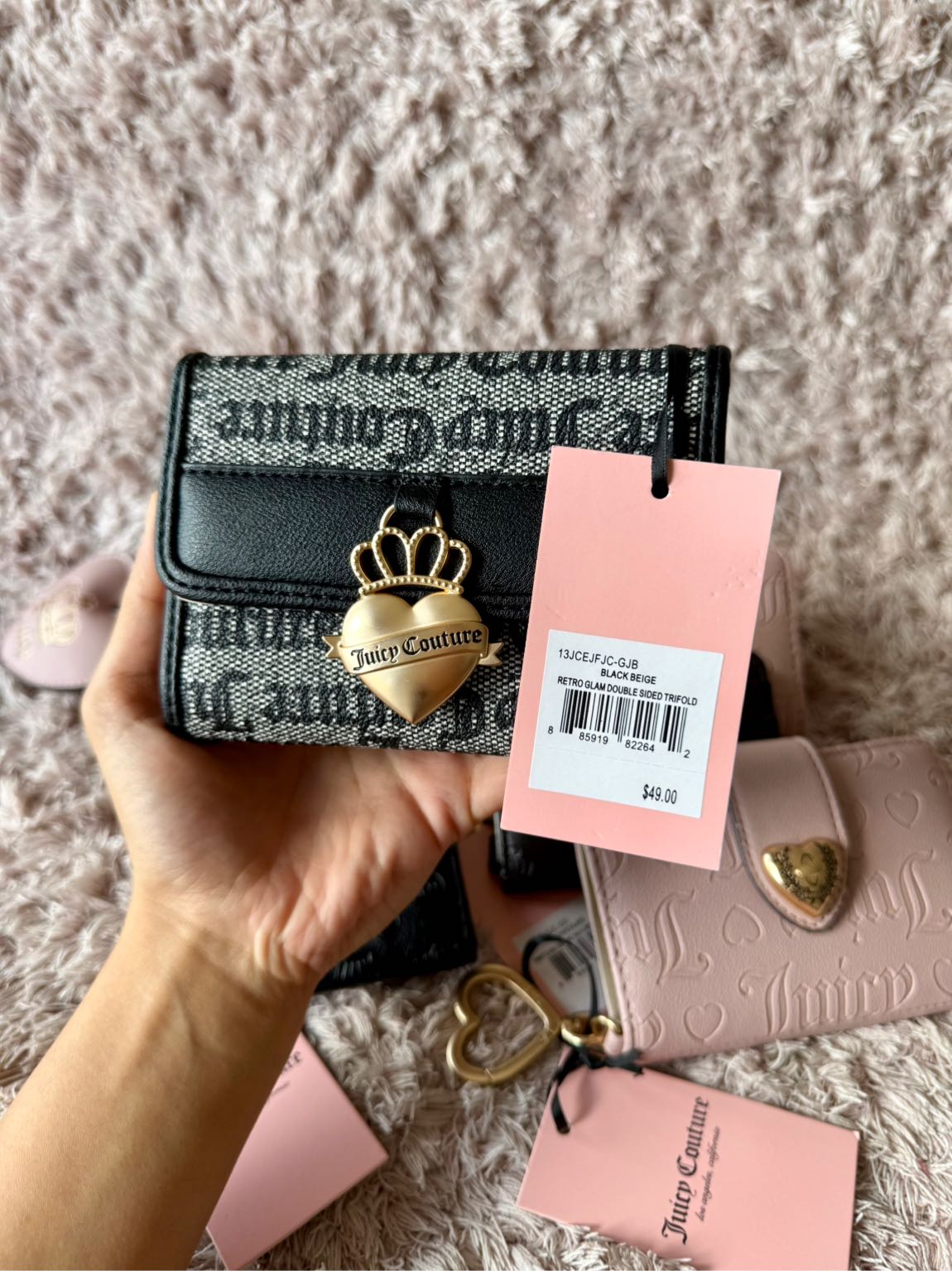 Juicy Couture Cüzdan Siyah Gri — görsel 2/17