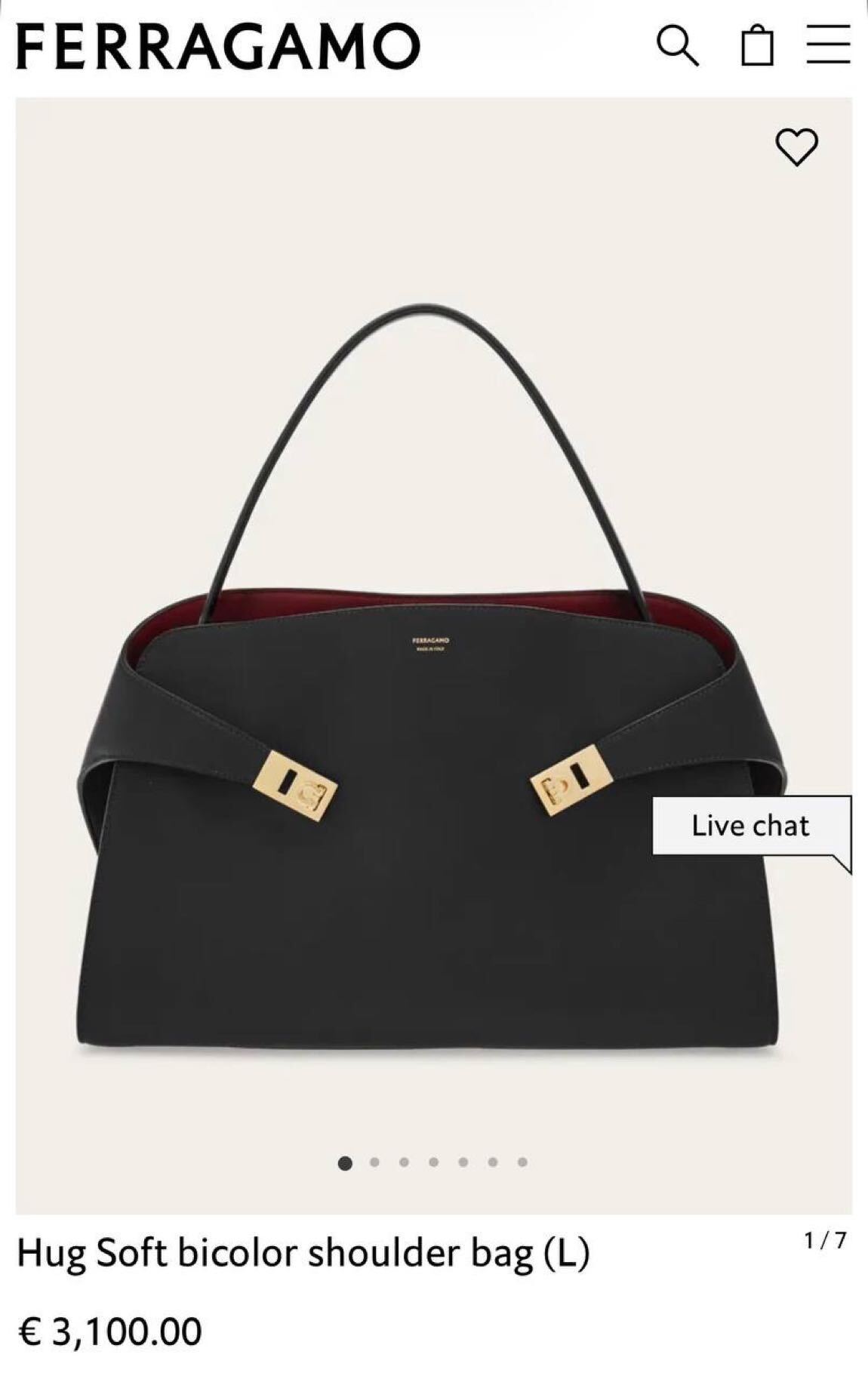 Salvatore Ferragamo Hug Soft Bag — görsel 15/15