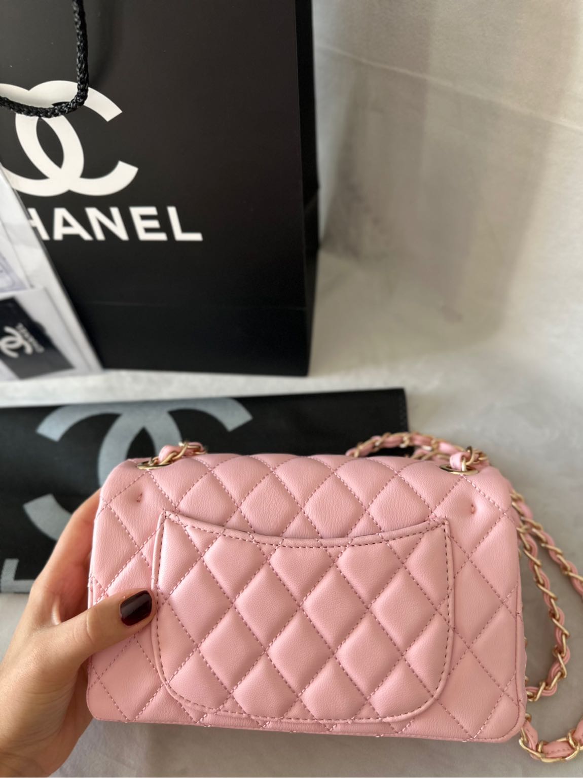 Chanel 1.75 classig pink bag — görsel 2/4