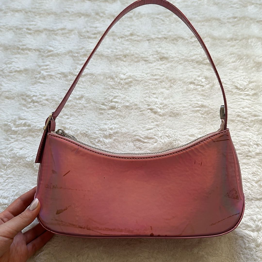 Pembe Holografik Askılı Çanta — görsel 2/4