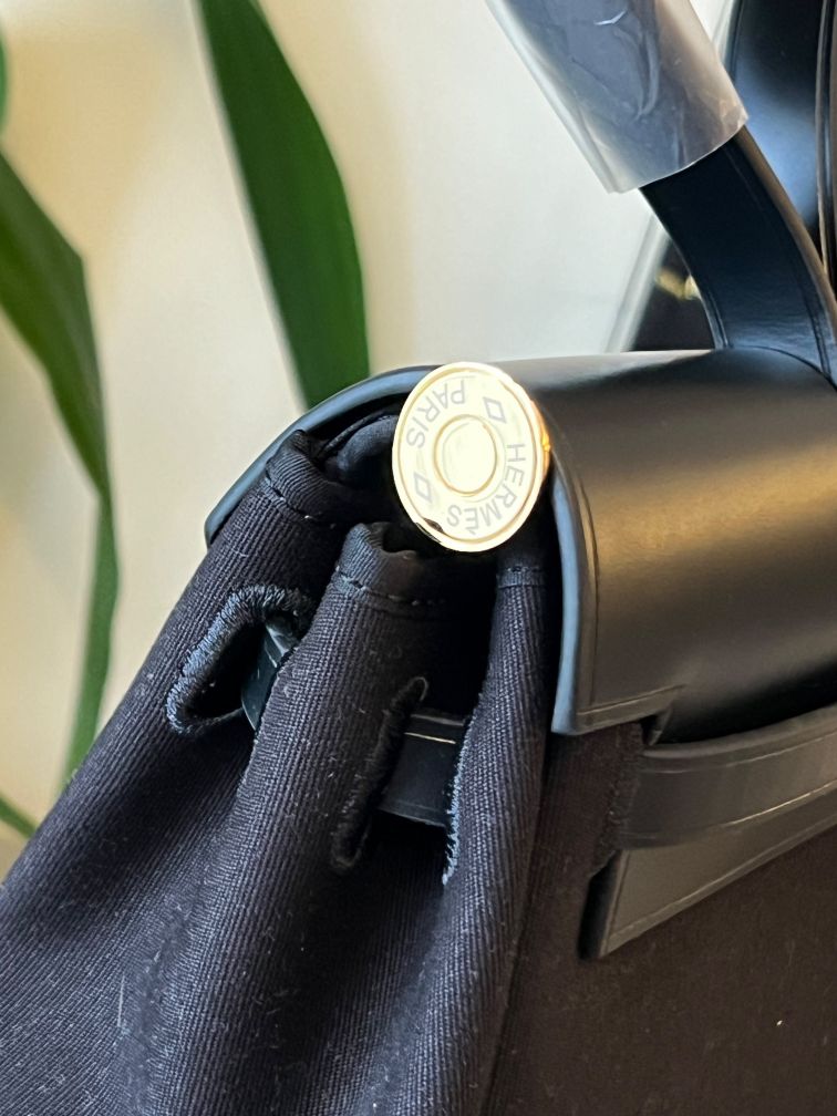 Hermes Herbag Siyah 31cm — görsel 6/7