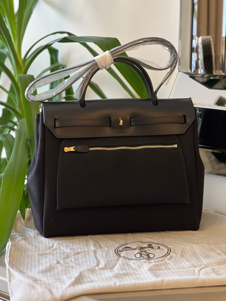 Hermes Herbag Siyah 31cm — görsel 3/7