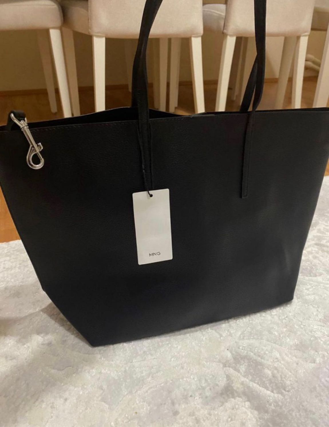 Mango kopça kapamalı shopper Çanta — görsel 5/9