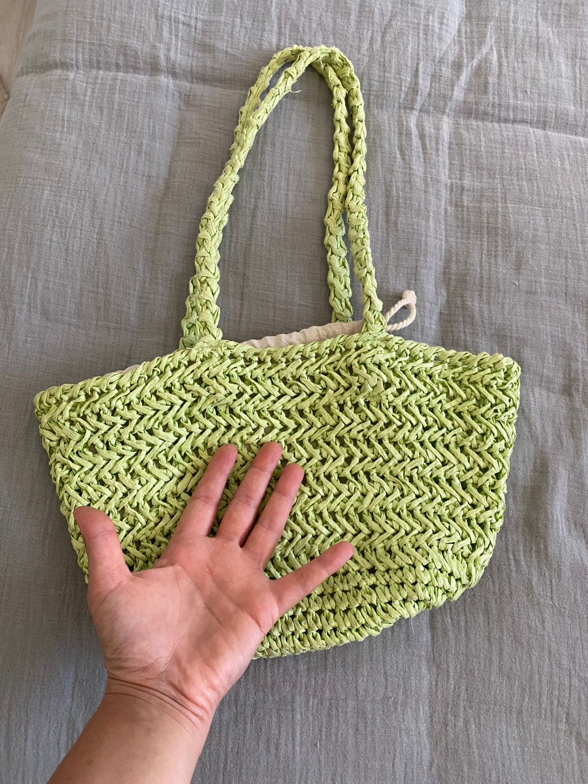 Pull Bear Hasır çanta — görsel 4/4