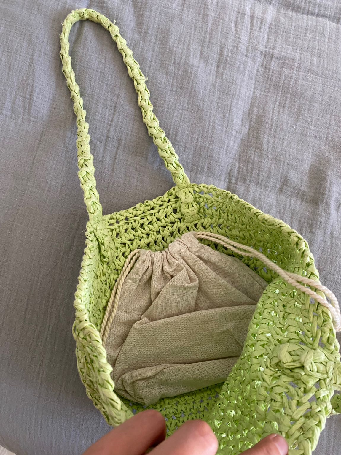 Pull Bear Hasır çanta — görsel 2/4