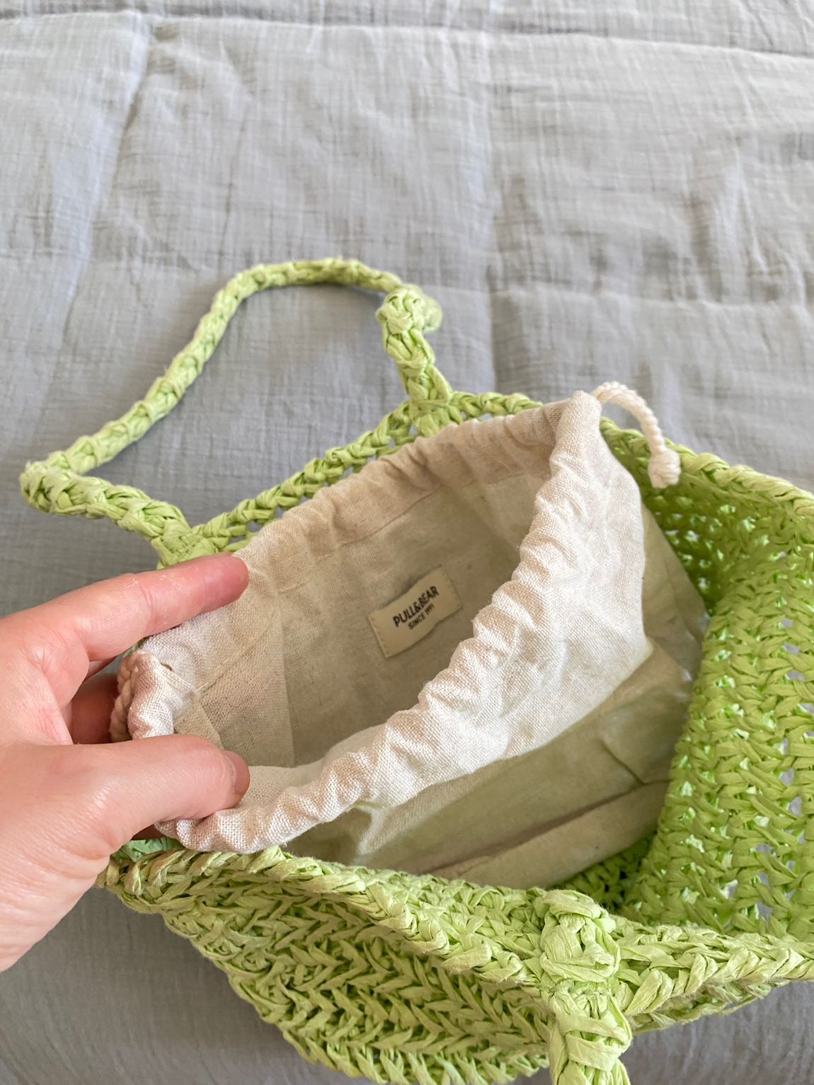 Pull Bear Hasır çanta — görsel 3/4