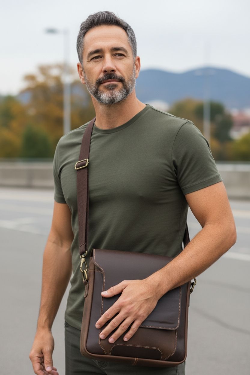 Erkek Kahverengi Çanta%100 deri — görsel 4/5