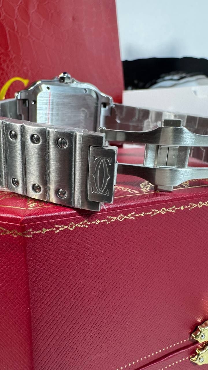 Cartier Gümüş Otomatik Saat. kutulu — görsel 4/6