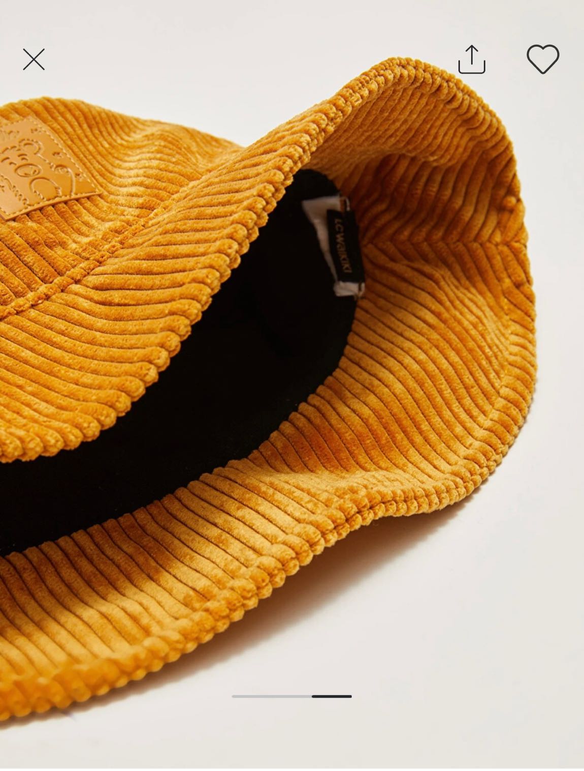 LCW Bucket Hardal Kadife Şapka — görsel 4/7
