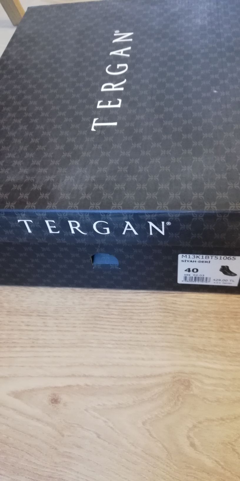 Tergan siyah deri bot 40 numara — görsel 6/6