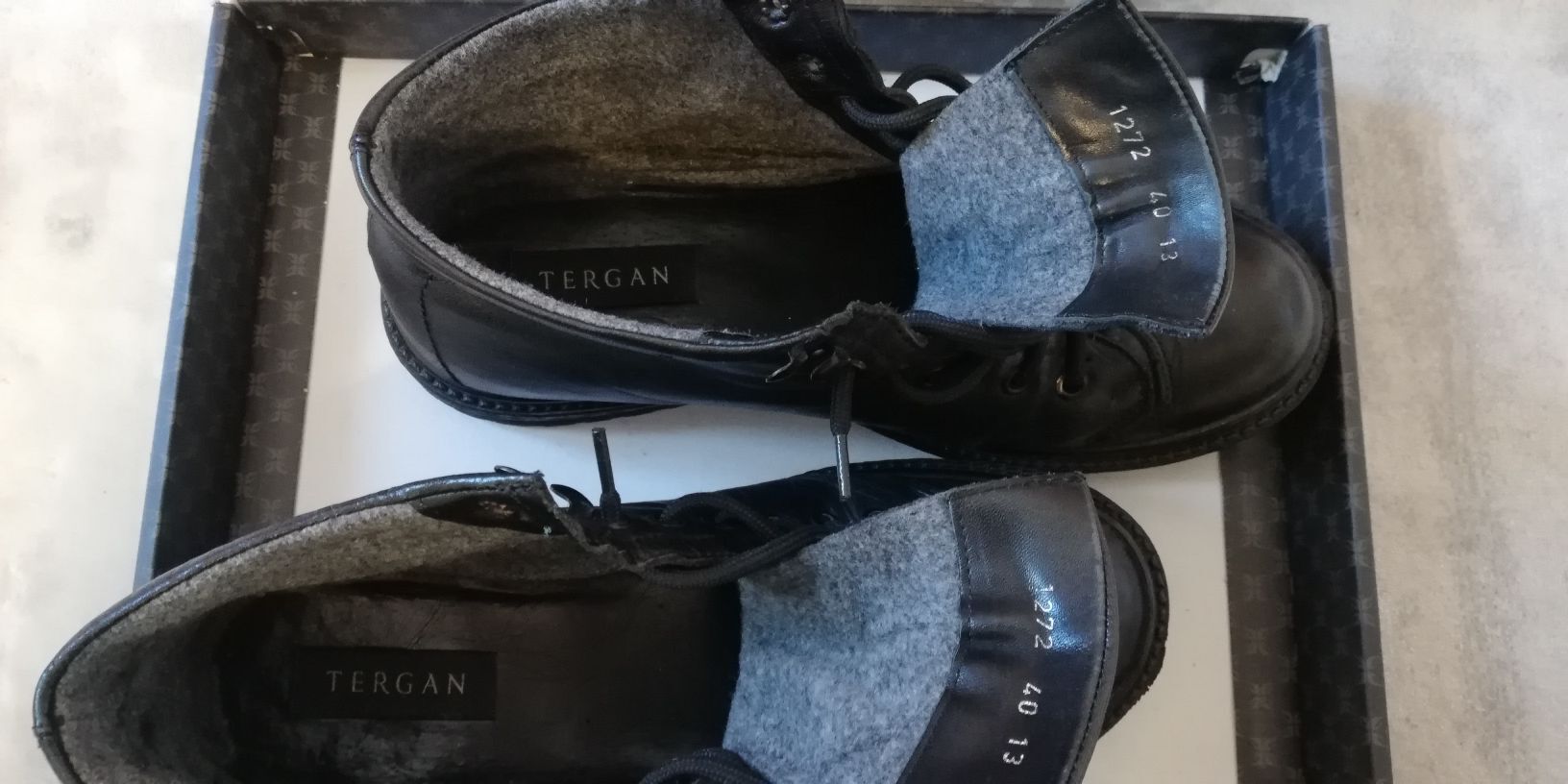 Tergan siyah deri bot 40 numara — görsel 2/6