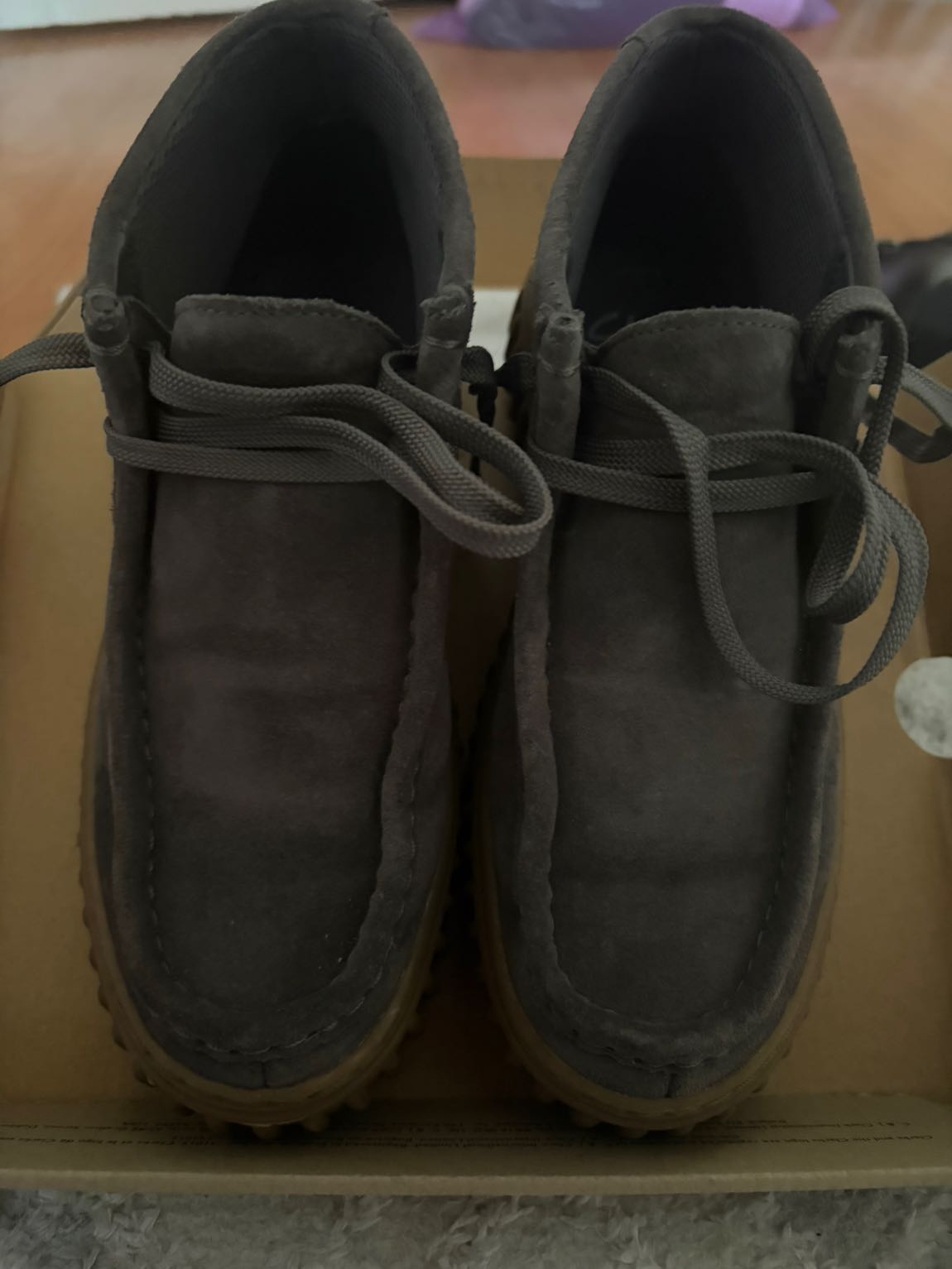 Clarks Gri Süet Ayakkabı bot — görsel 3/7