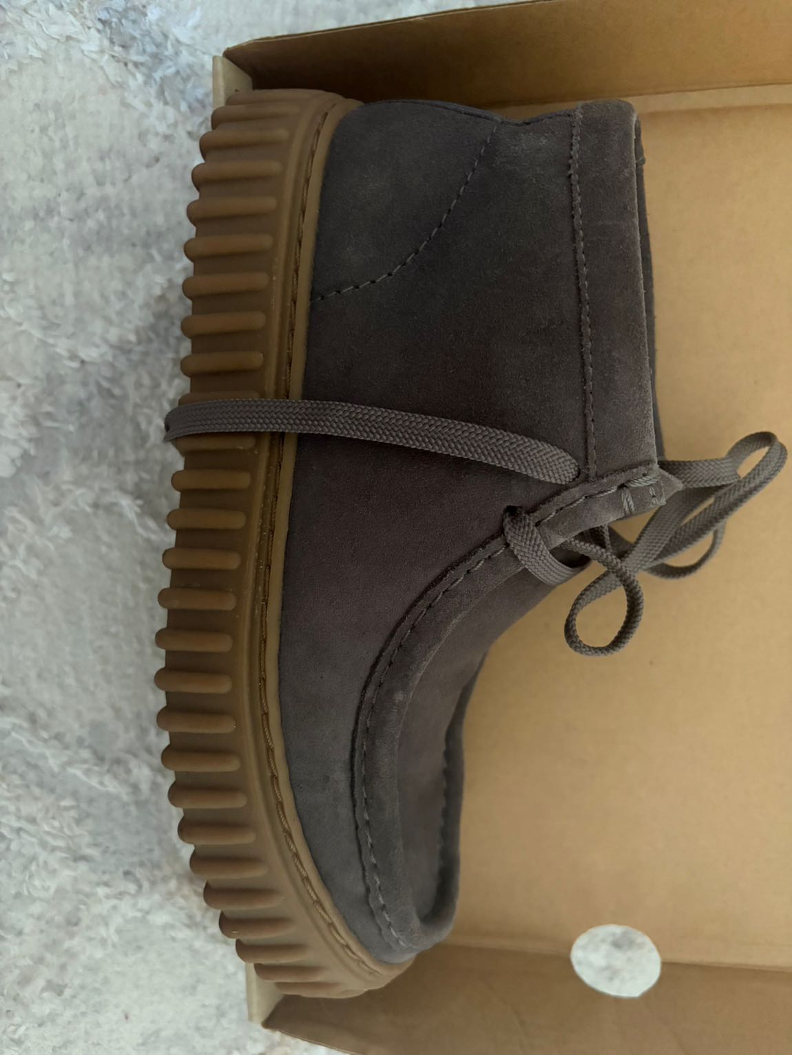 Clarks Gri Süet Ayakkabı bot — görsel 7/7