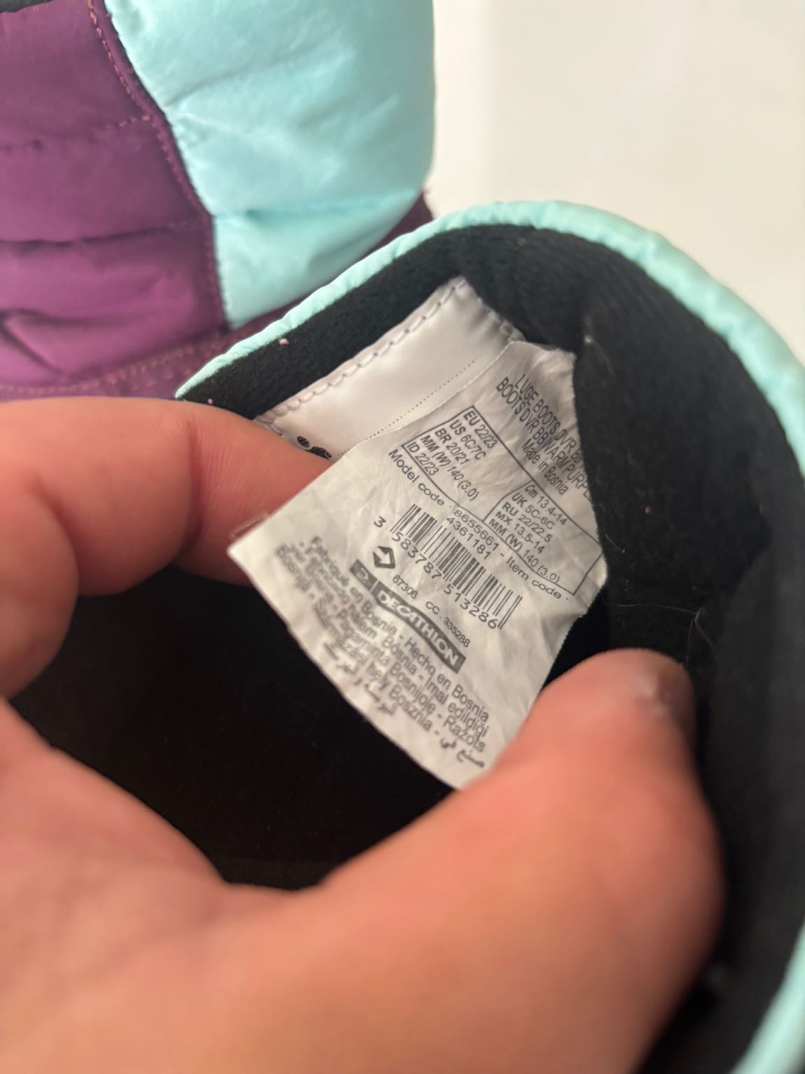 Decathlon Çocuk su geçirmez Kar Botu — görsel 3/4