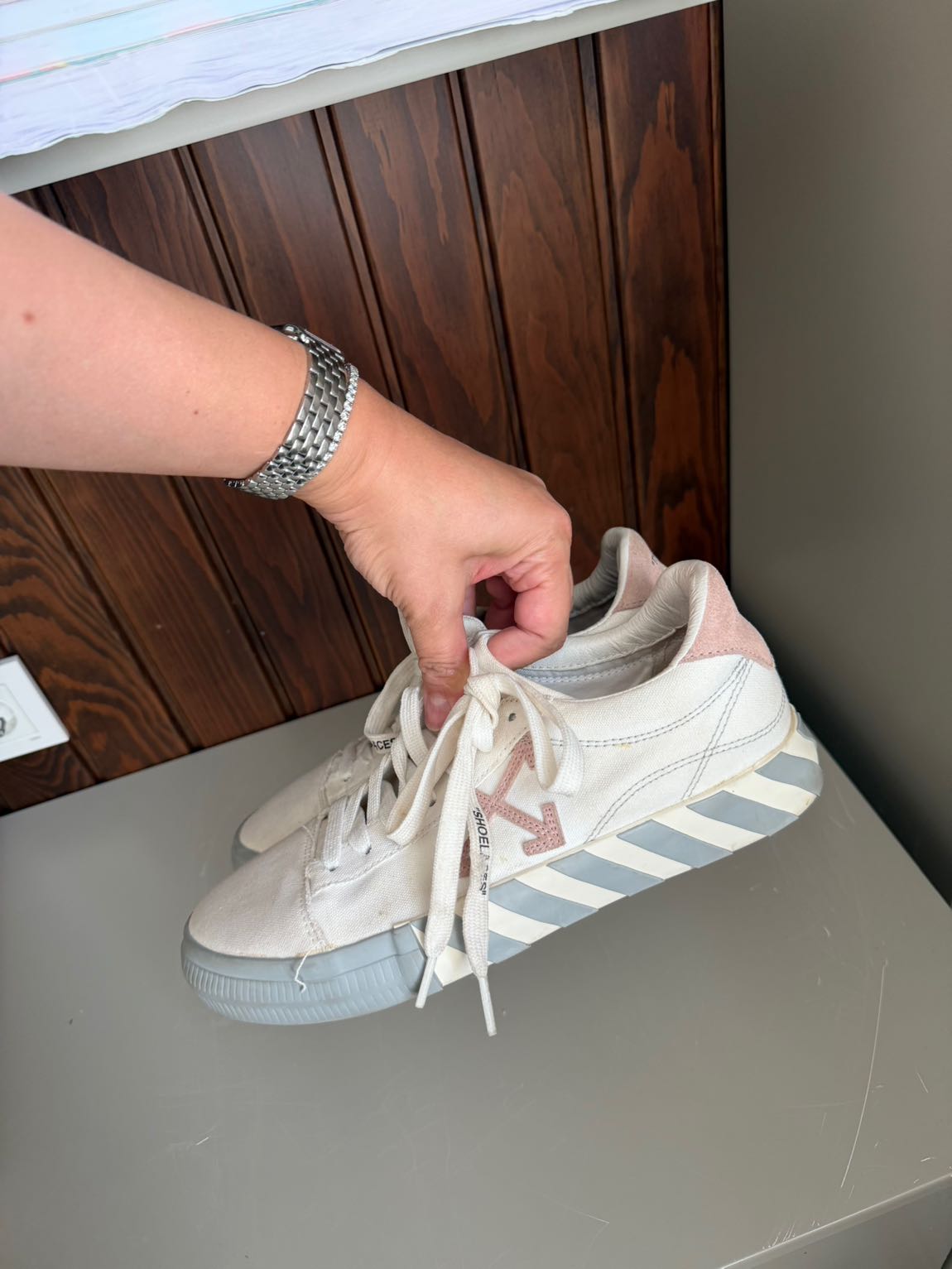 Off White Sneaker Beyaz/Pembe — görsel 2/6