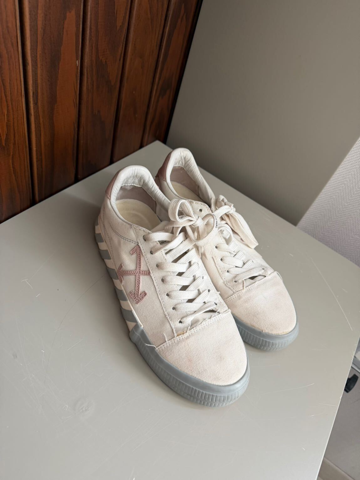 Off White Sneaker Beyaz/Pembe — görsel 5/6