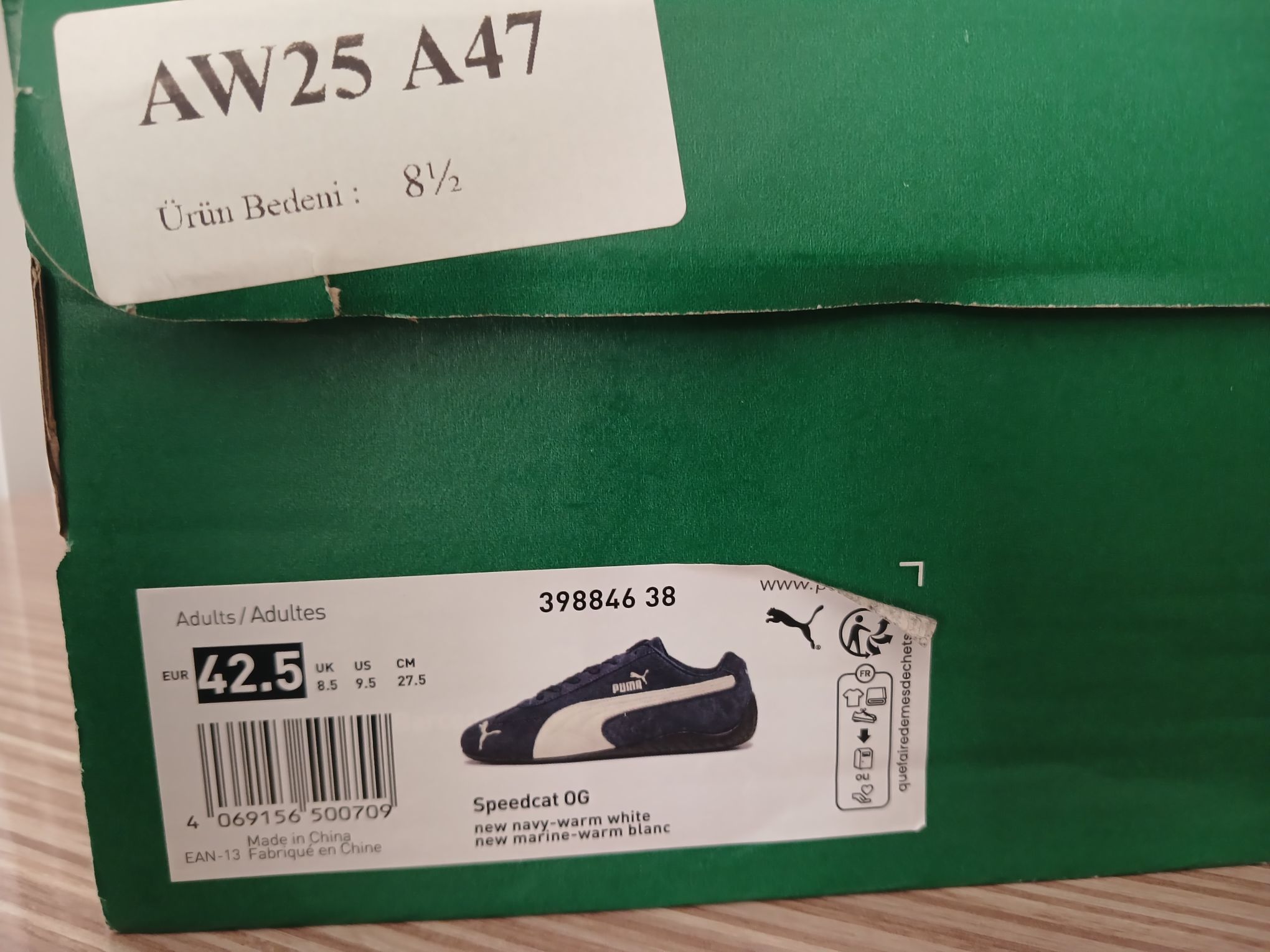 Puma SpeedCat Lacivert Sneaker — görsel 10/12