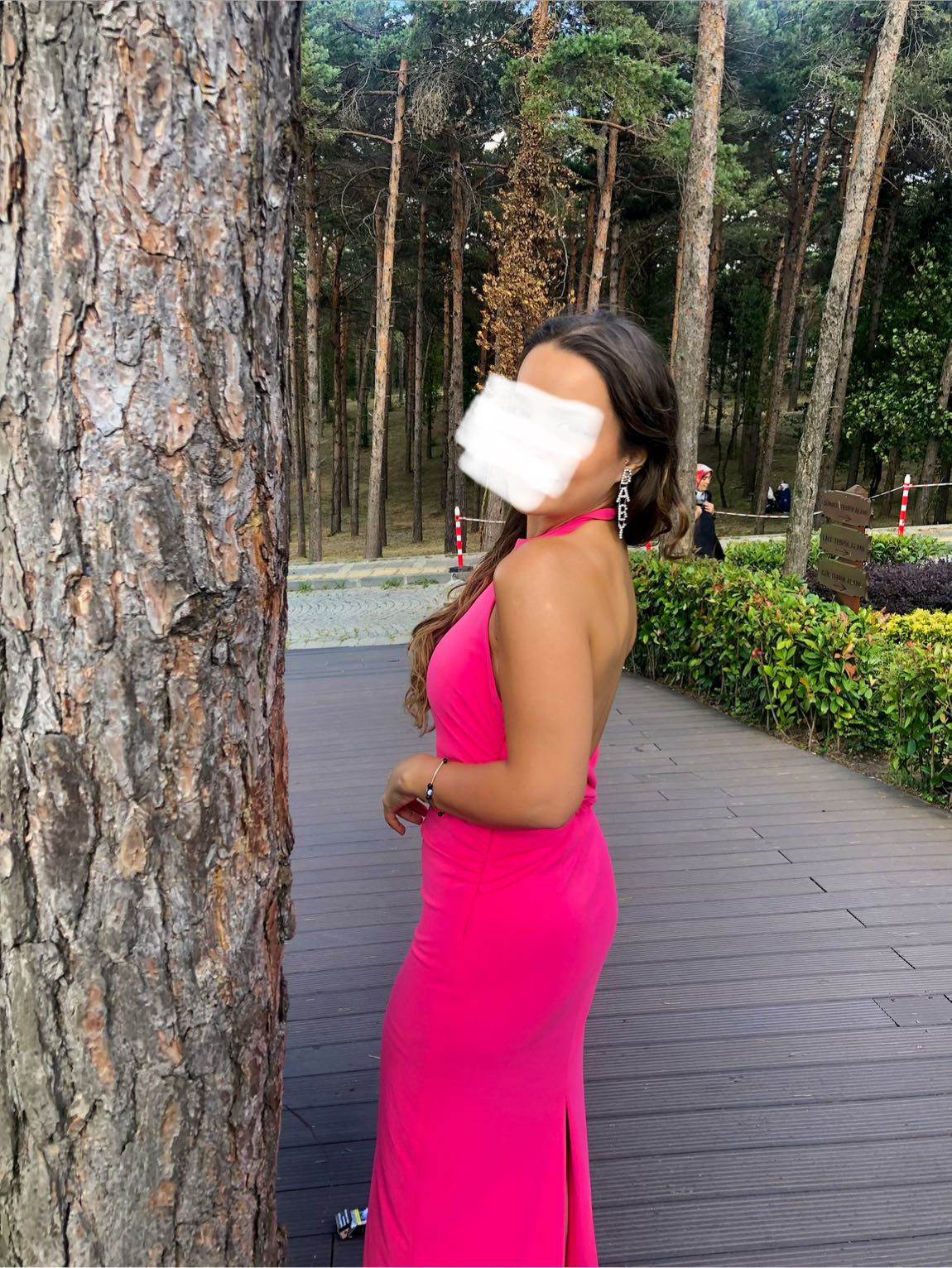 Pembe Maksi Abiye Elbise — görsel 2/3