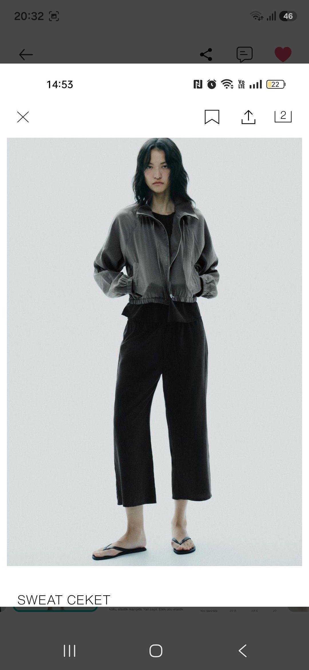 Zara İnce Bomber Ceket — görsel 6/8