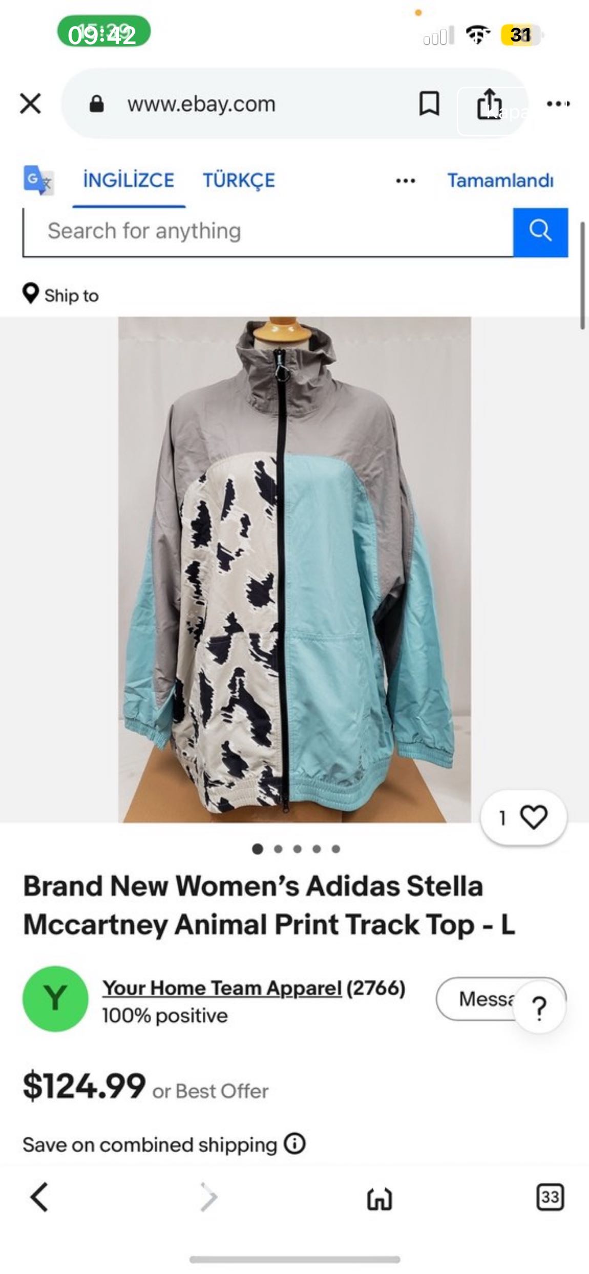 Adidas Stella McCartney kadın ceket — görsel 8/9