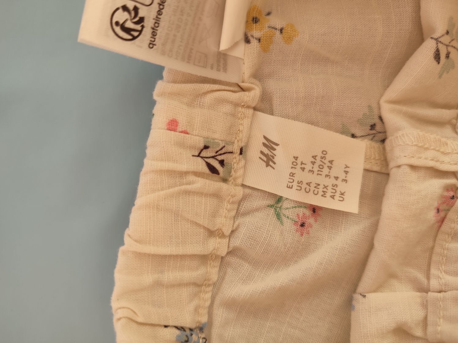 H&M 3-4 yaş Kız Çocuk Alt Üst takım — görsel 4/4