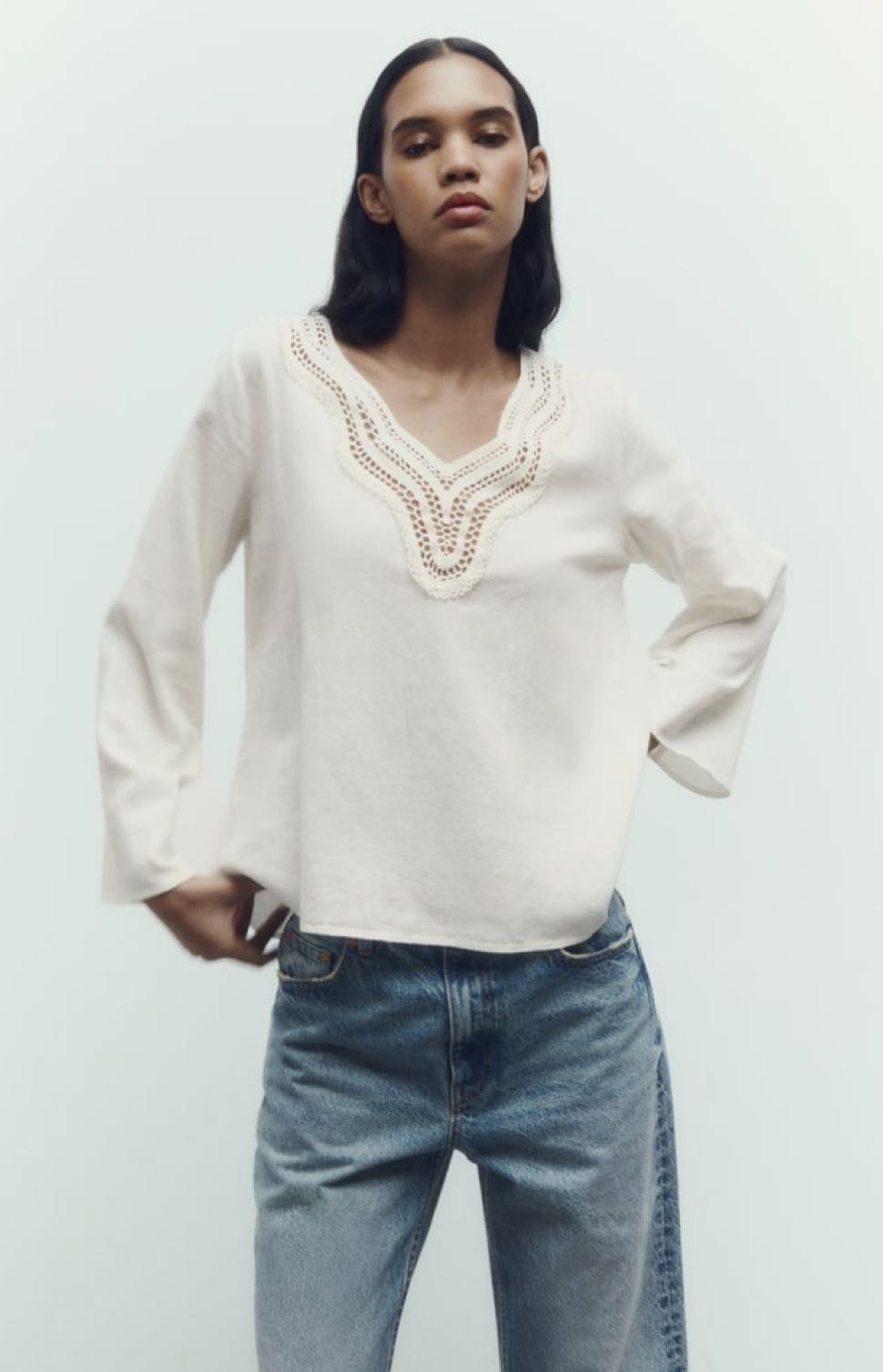 Zara işlemeli bluz — görsel 5/7