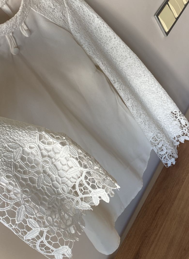 Beyaz Dantel Detaylı Bluz şık — görsel 5/13