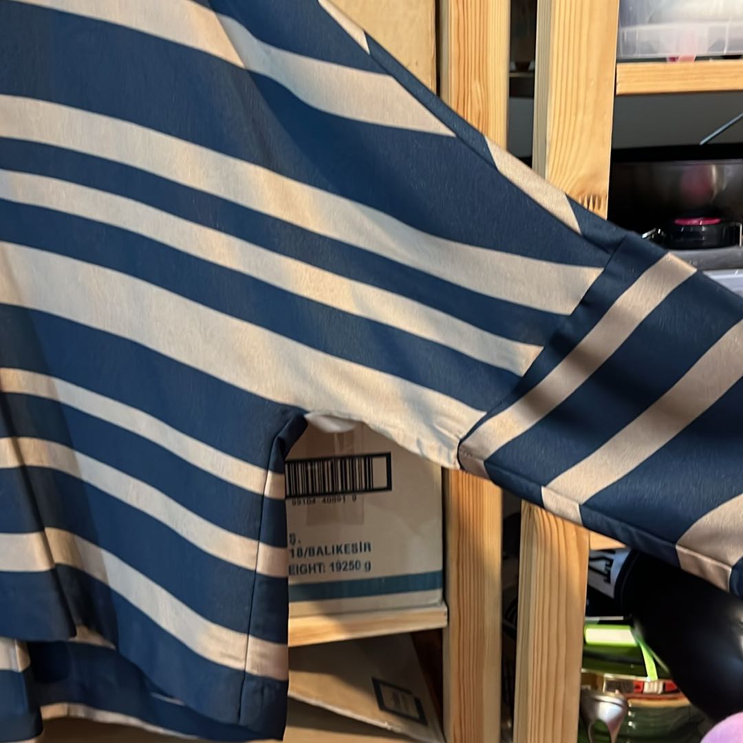 Mango M Beden Saten Çizgili Bluz — görsel 4/8