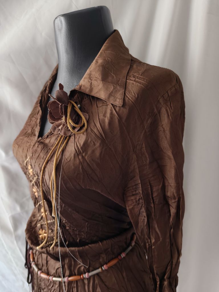 Y2k Thrift vintage Nakışlı Bluz gömlek — görsel 16/17