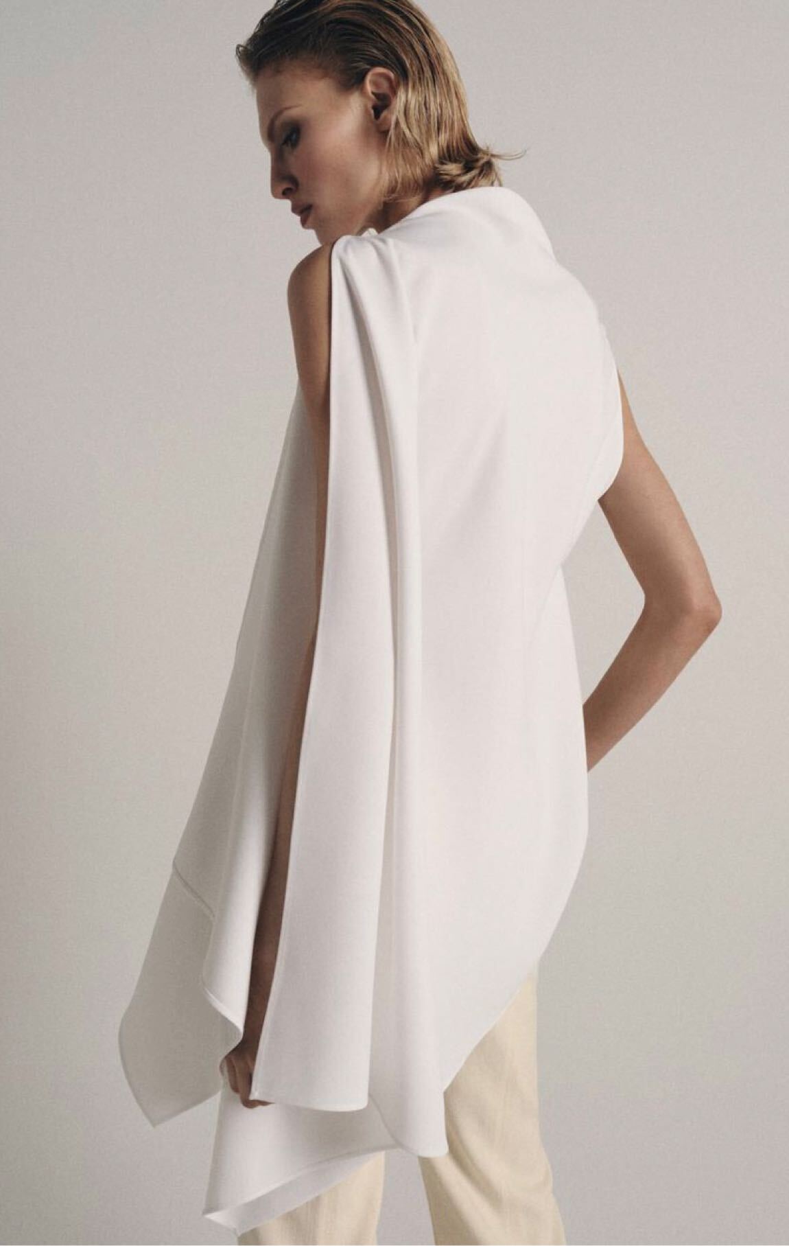 Zara ZW Collection Asimetrik bluz — görsel 7/8