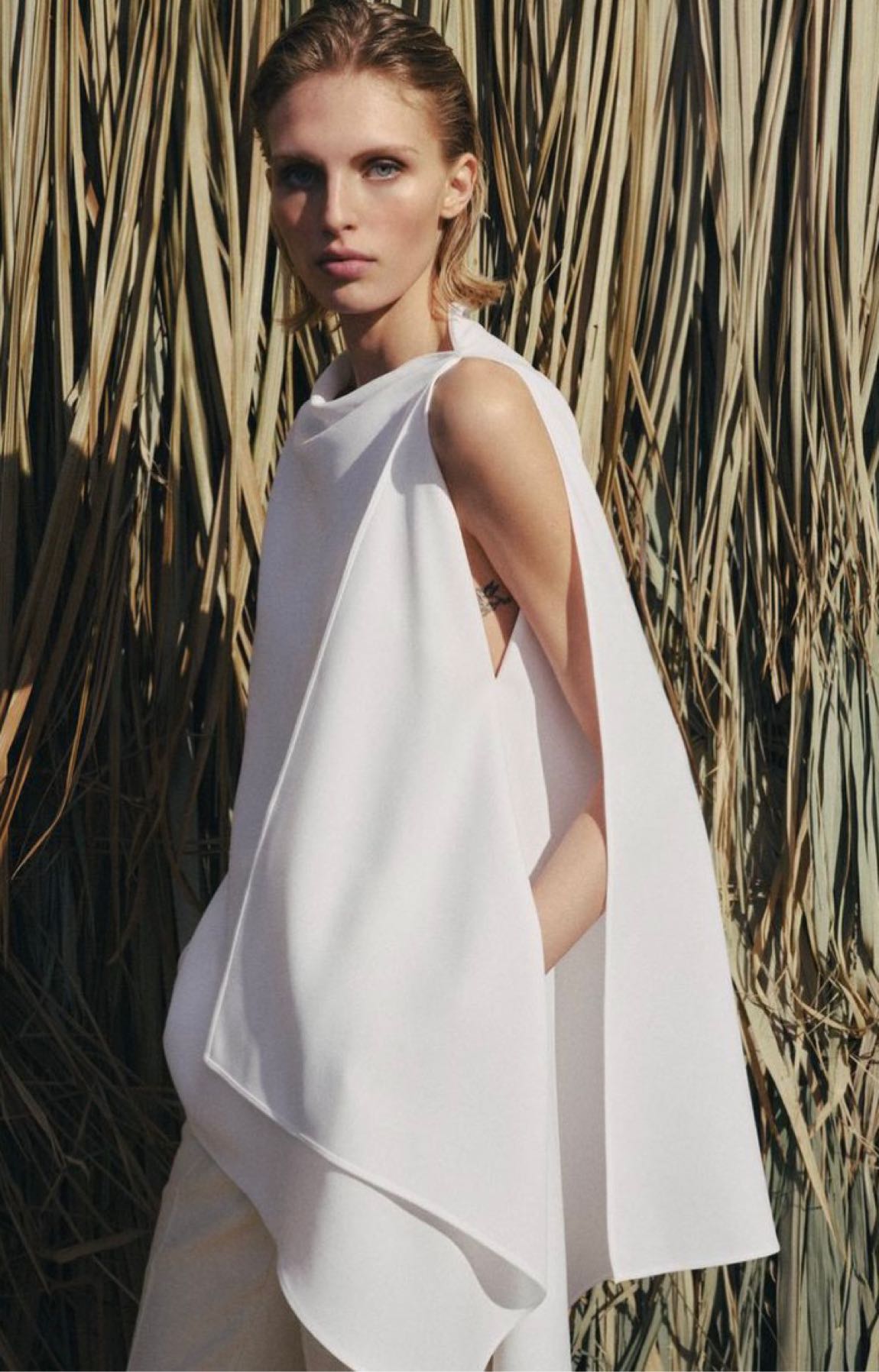 Zara ZW Collection Asimetrik bluz — görsel 2/8