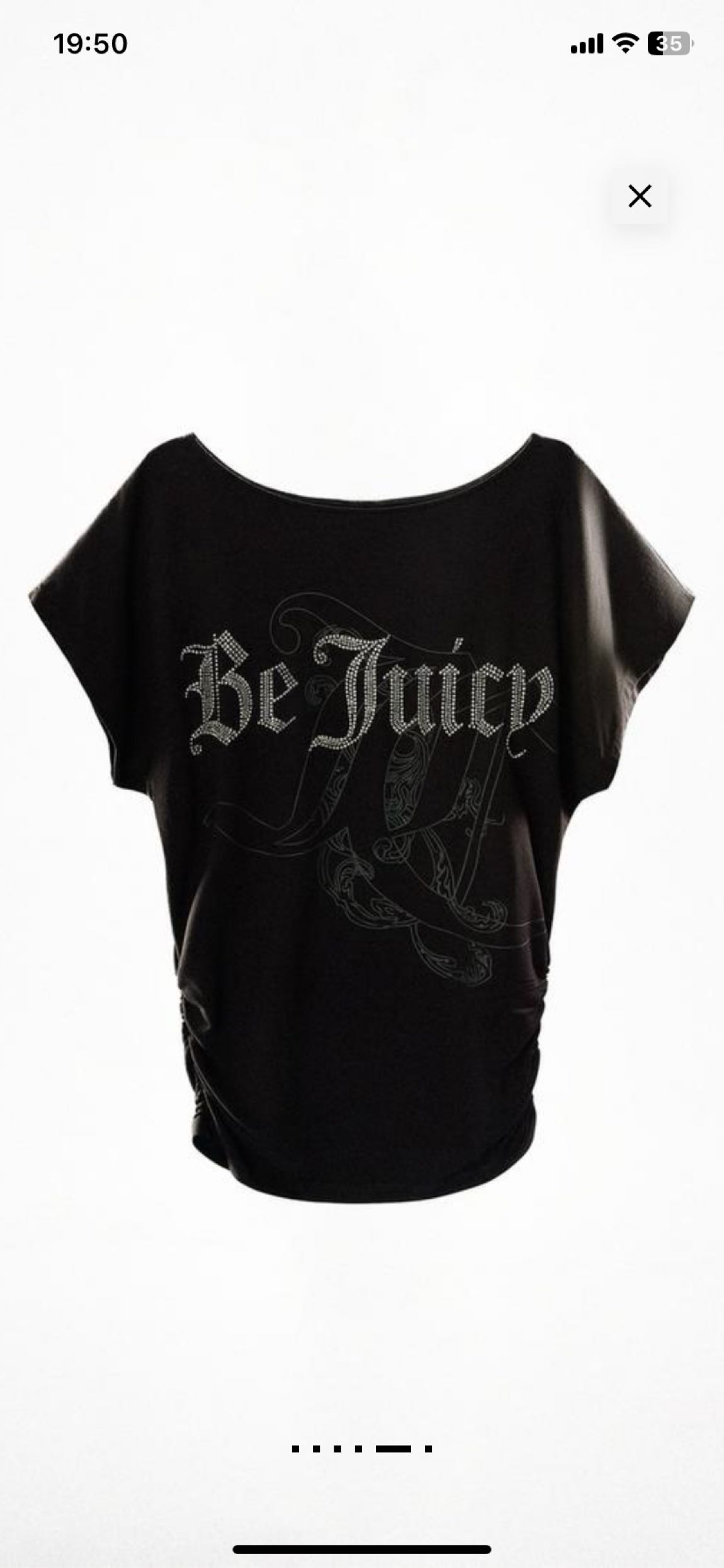 Juicy Couture x Bershka Siyah Taşlı Bluz — görsel 4/5