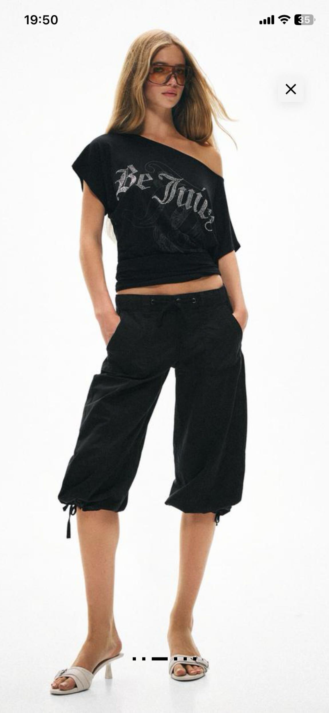 Juicy Couture x Bershka Siyah Taşlı Bluz — görsel 3/5