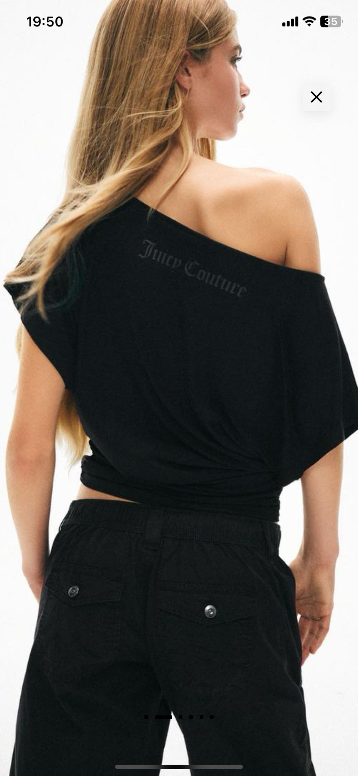 Juicy Couture x Bershka Siyah Taşlı Bluz — görsel 2/5