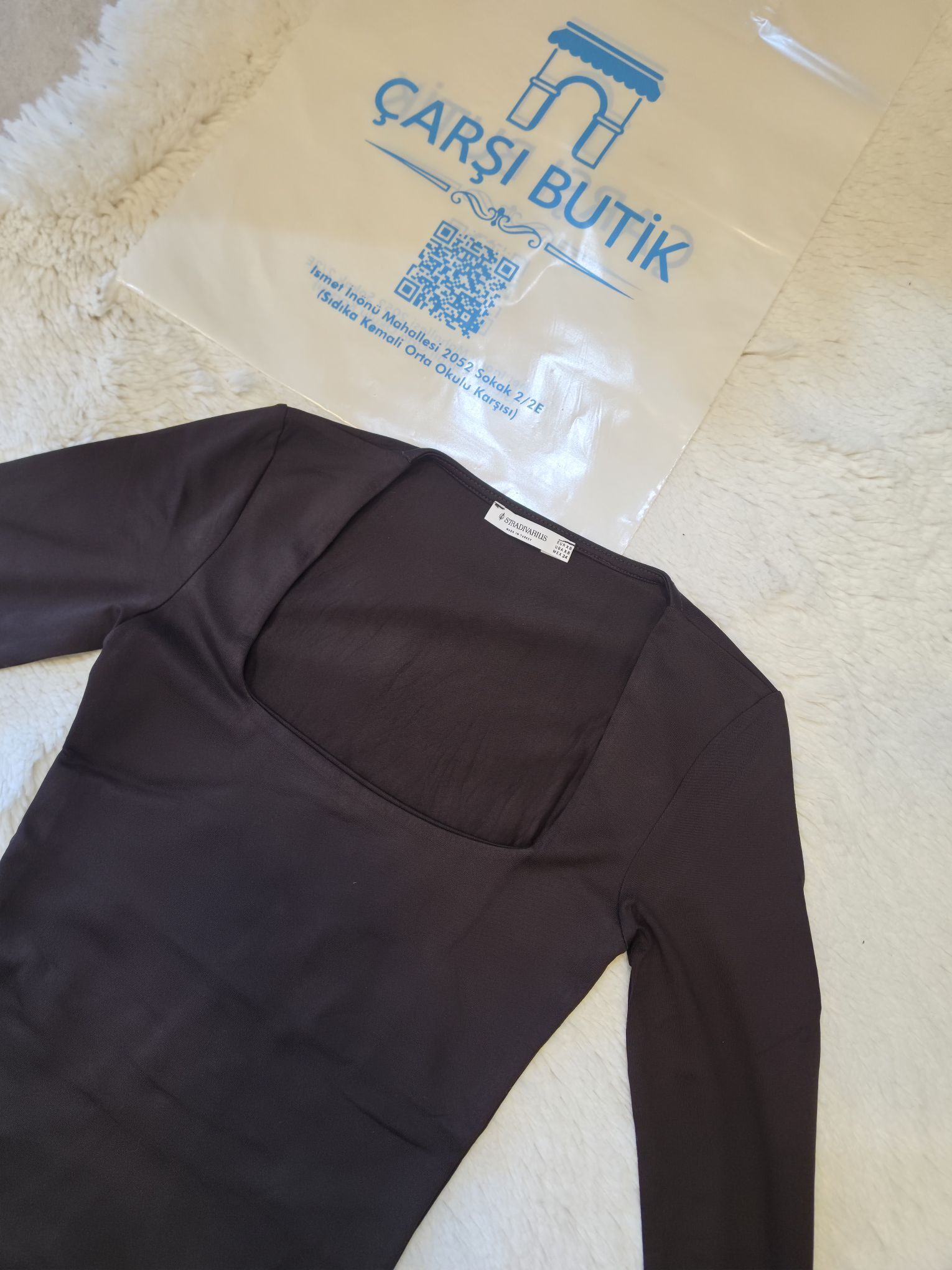 Zara Kare Yaka Uzun Kollu Bodysuit 🤍 — görsel 8/10