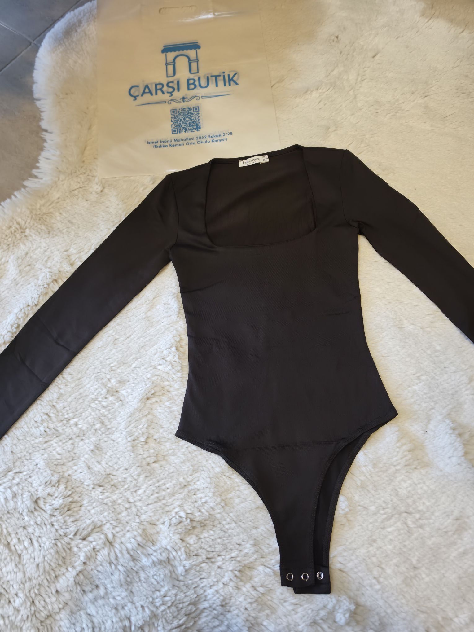 Zara Kare Yaka Uzun Kollu Bodysuit 🤍 — görsel 9/10