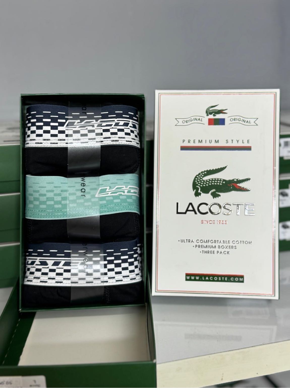 Lacoste 3’lü Boxer Seti — görsel 2/2