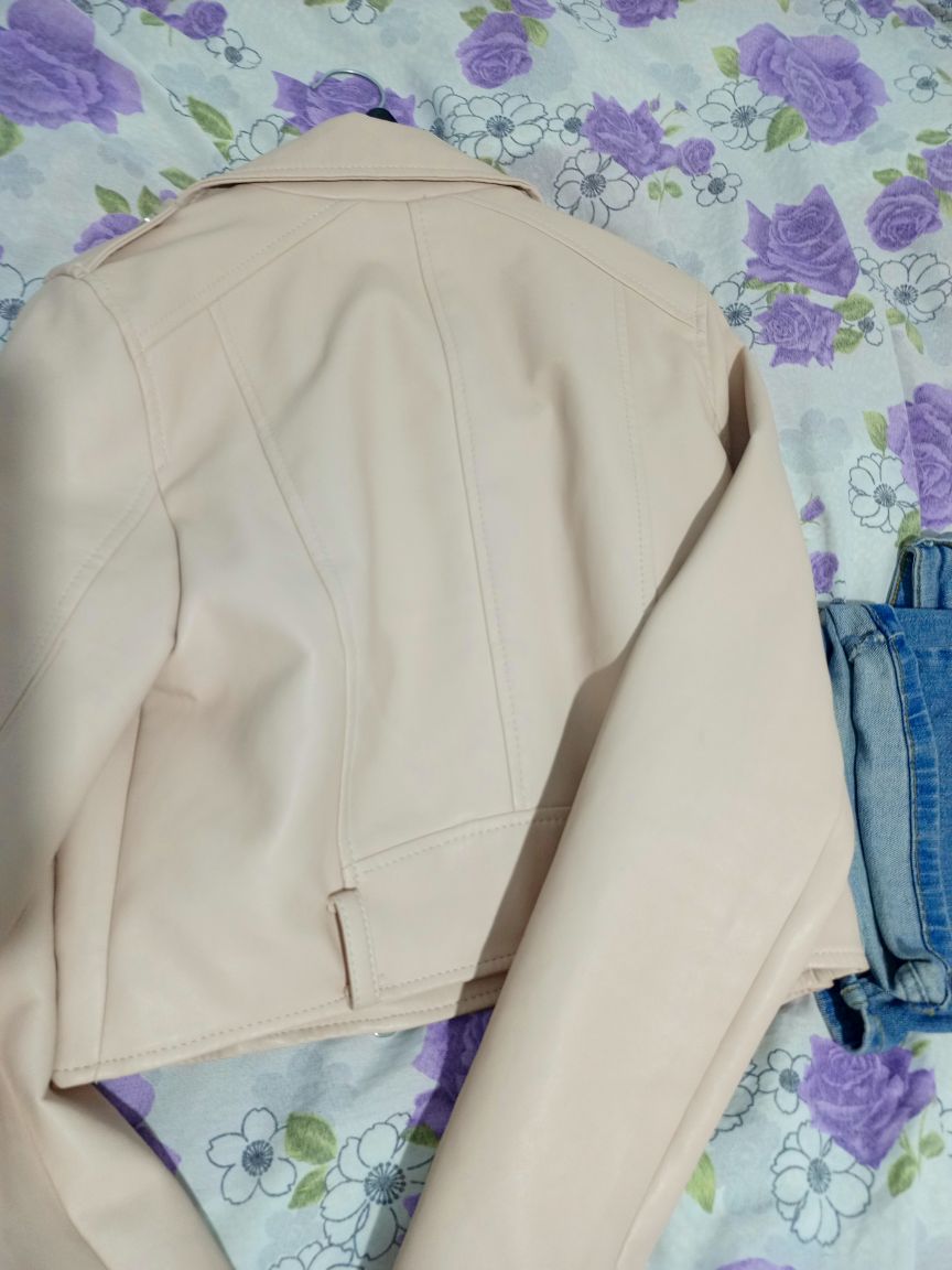 Pull & Bear Pudra Deri Ceket — görsel 5/6