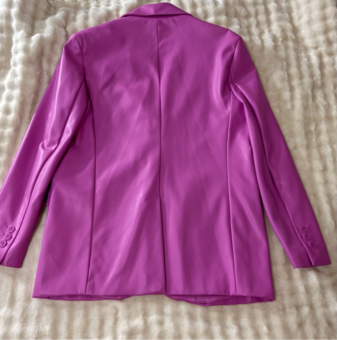Bershka Pembe Deri Ceket — görsel 5/8