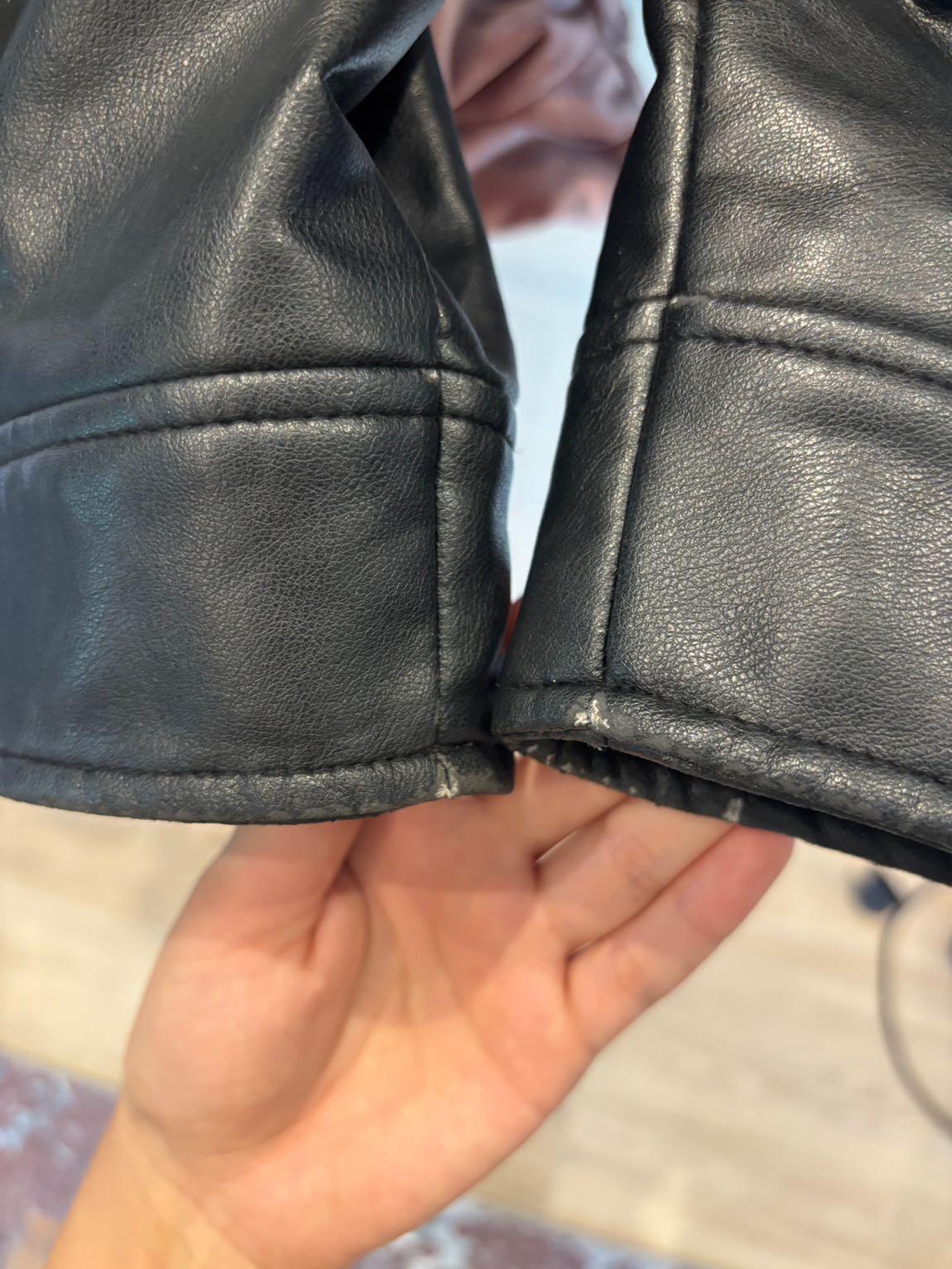 Zara Siyah Deri Ceket — görsel 6/6