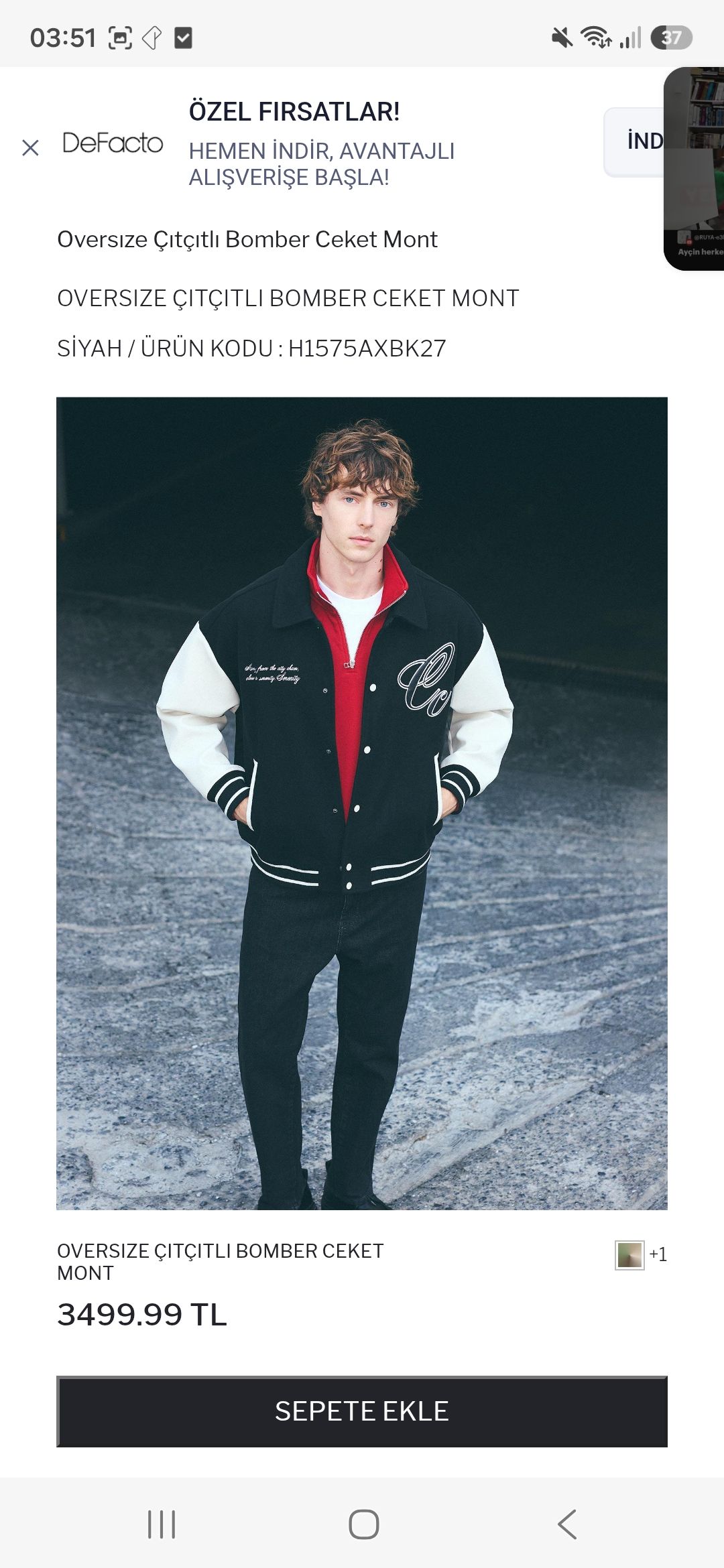 Siyah Bomber Ceket — görsel 20/20