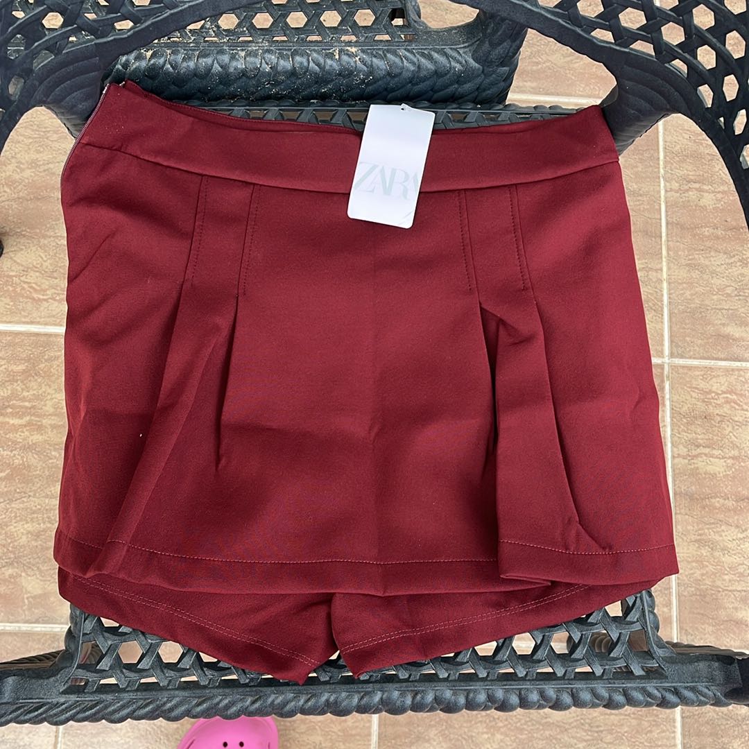 Bordo Pileli Şort — görsel 7/7